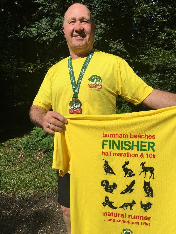 Dougie Fisher with Burnham Beeches tee